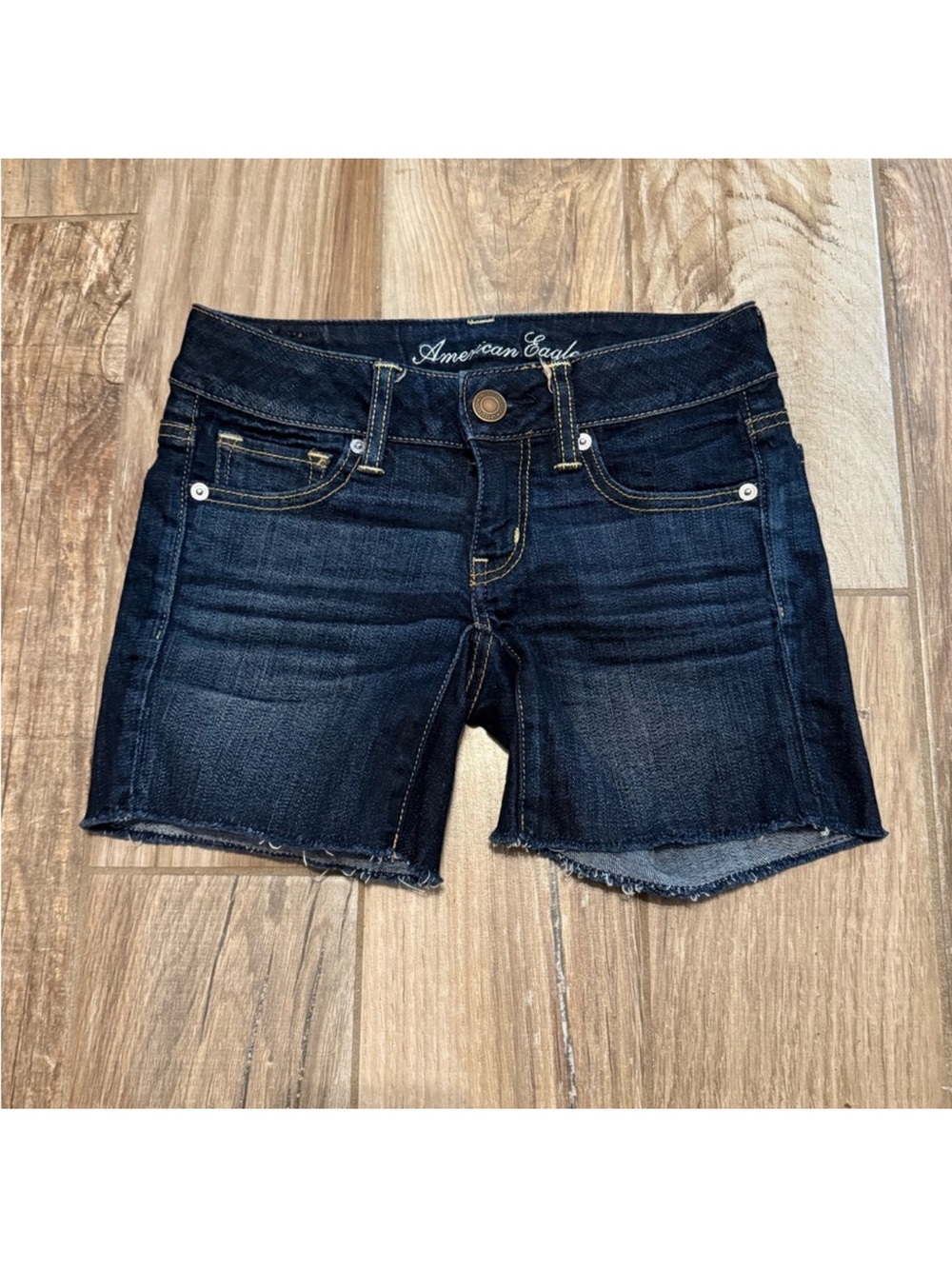American Eagle Stretch Cutoff Denim Shorts